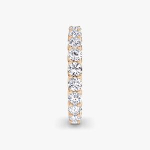 14K Rose Gold Round Diamond Eternity Ring