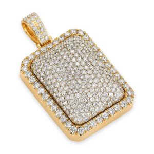 10K Yellow Gold Diamond Chest Pendant