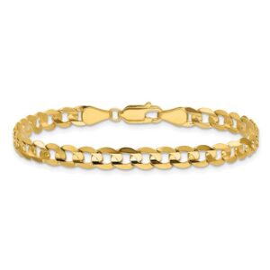 10K Yellow Gold Men’s 5MM Curb Bracelet