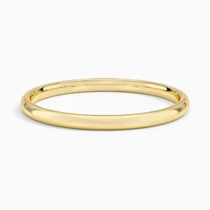 14K Yellow Gold 3MM Round Wedding Band